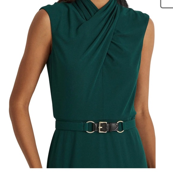 Ralph Lauren Jersey Belted Dress - Picture 2 of 3